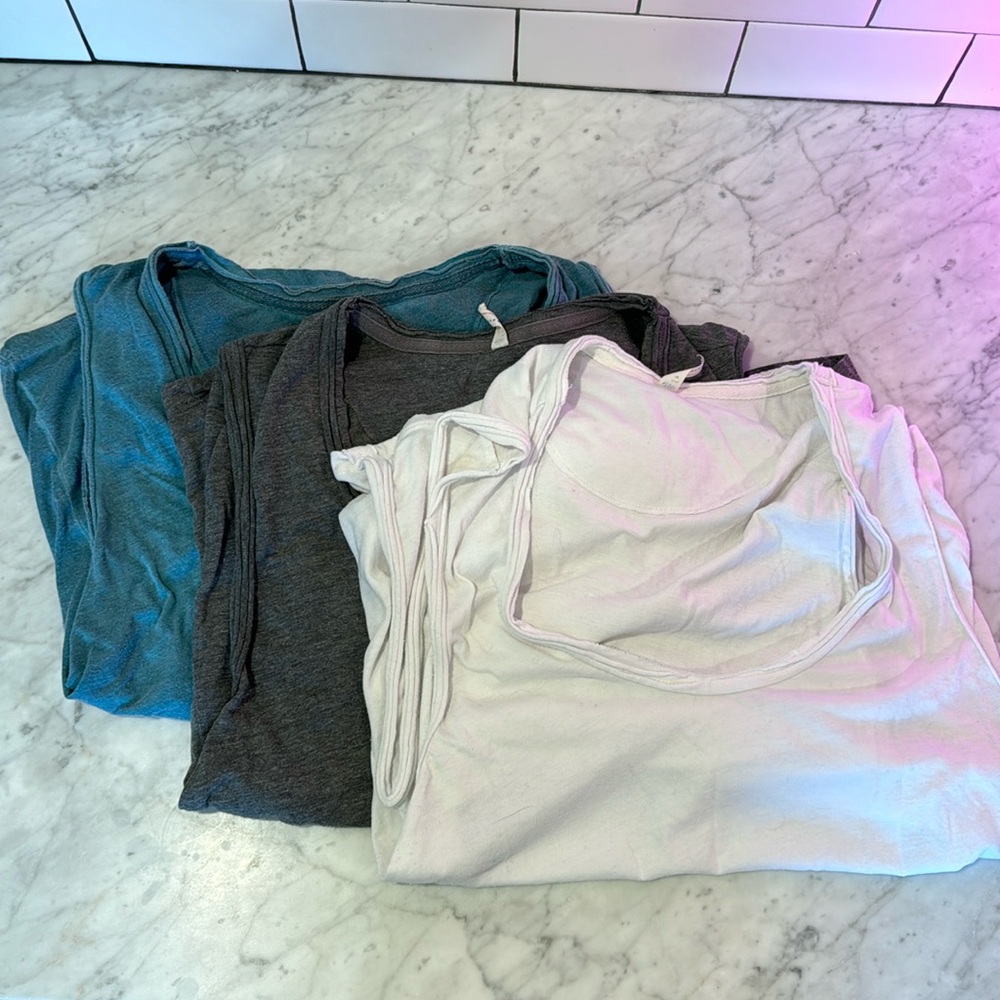 Free people movement shirt size M x 3